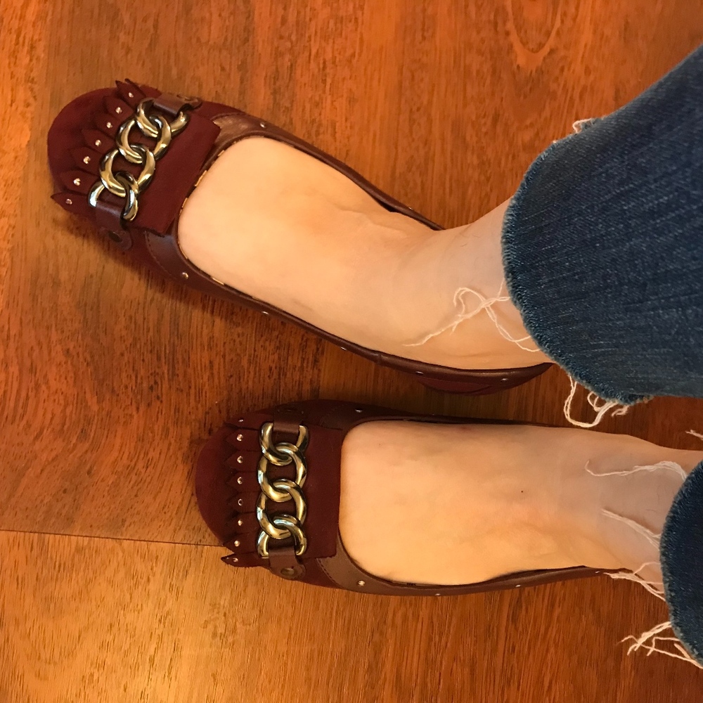 Style & Co Pizzazz Burgundy Loafer Flats